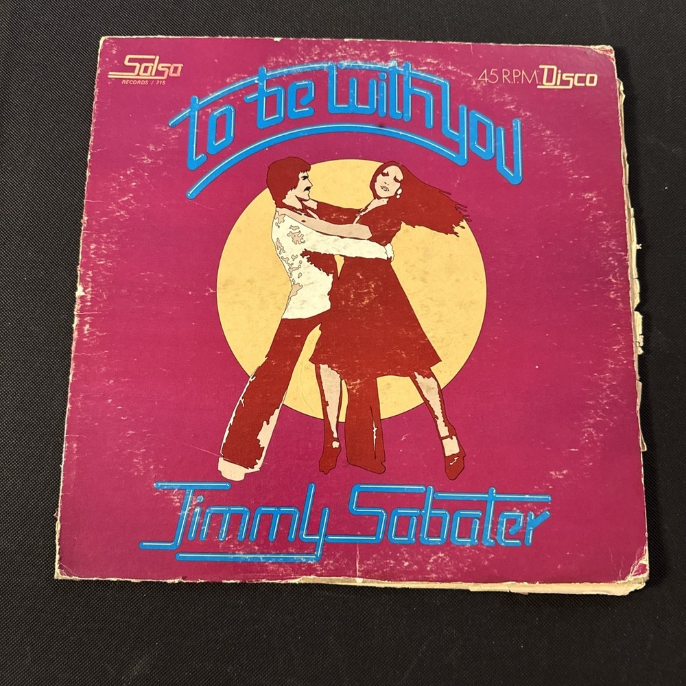 Jimmy Sabater To Be With You 12" Salsa Disco 715 1976 Latin Soul Funk VG